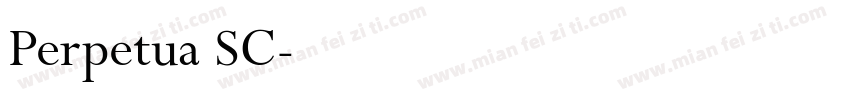 Perpetua SC字体转换
